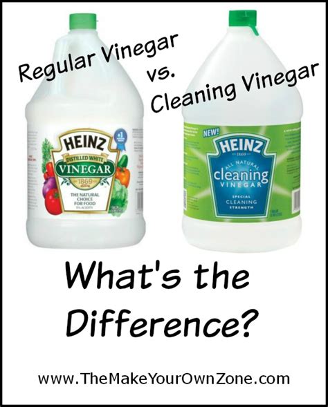 difference between white vinegar and cleaner.